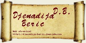 Đenadija Berić vizit kartica